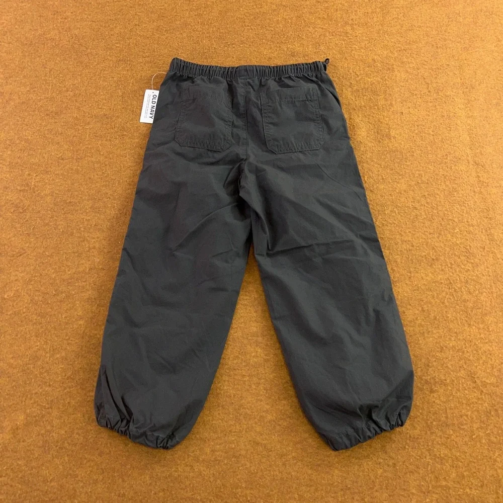 Old Navy Boys XS 5 Gray Adjustable Bungee Waist Cotton Jogger Pants NWT